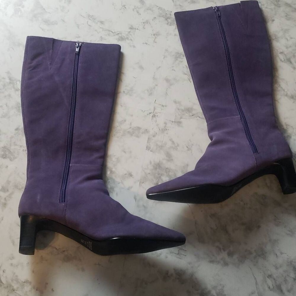 Chadwicks Purple Highheel Boots - Picture 10 of 12